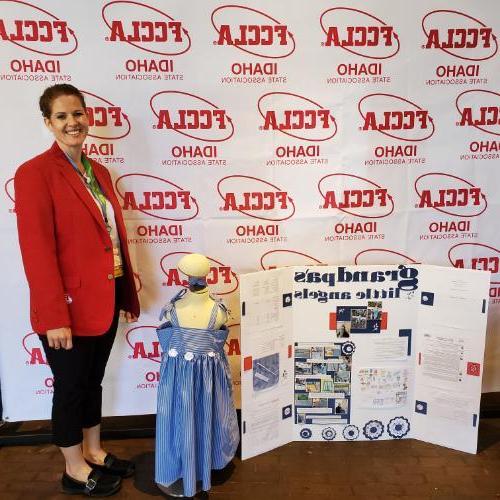 Jandy Grover competes at the Idaho FCCLA competition, representing Idaho State University's College of Education Family and Consumer Sciences Program.