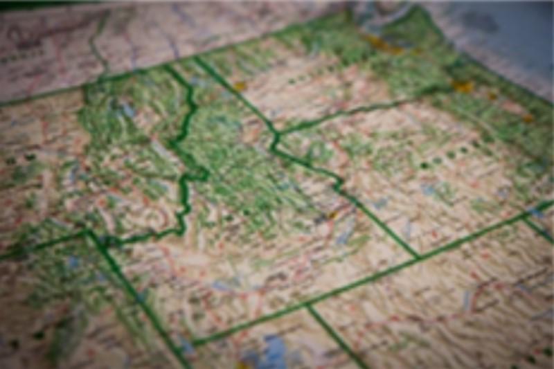 Idaho map representing rural health mission